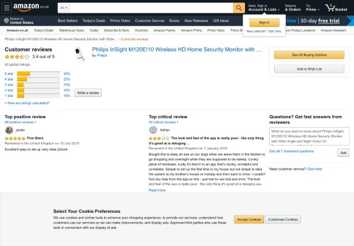 
                            12. Amazon.co.uk:Customer reviews: Philips InSight M120E/10 Wireless ...