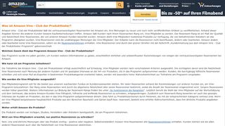 
                            1. Amazon.de - Amazon Vine - Club der Produkttester Programm
