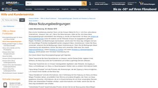 
                            7. Amazon.de Hilfe: Alexa Nutzungsbedingungen