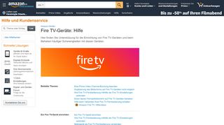 
                            2. Amazon.de Hilfe: Amazon Fire TV einrichten