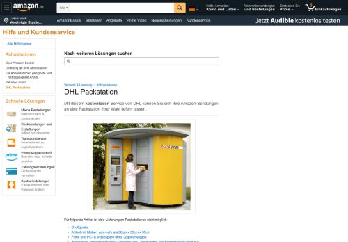 
                            11. Amazon.de Hilfe: DHL Packstation