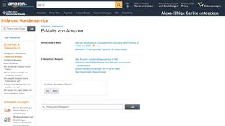
                            5. Amazon.de Hilfe: E-Mails von Amazon