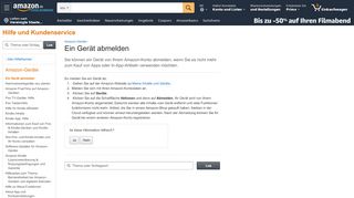 
                            7. Amazon.de Hilfe: Ein Gerät abmelden