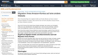 
                            2. Amazon.de Hilfe: Ein Kindle Konto nach Amazon.de übertragen