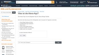 
                            3. Amazon.de Hilfe: Einstellungen in der Amazon Alexa App