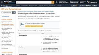 
                            8. Amazon.de Hilfe: Ihre Abonnements verwalten