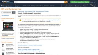 
                            9. Amazon.de Hilfe: Kindle für Windows 8 anmelden