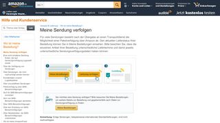 
                            5. Amazon.de Hilfe: Meine Sendung verfolgen