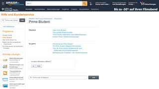 
                            5. Amazon.de Hilfe: Prime Student