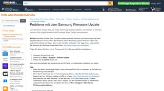 
                            4. Amazon.de Hilfe: Probleme mit dem Samsung Firmware-Update