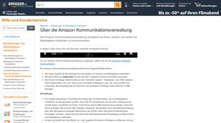 
                            4. Amazon.de Hilfe: Über das Message Center