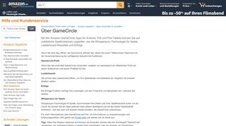 
                            1. Amazon.de Hilfe: Über GameCircle