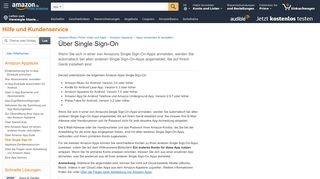 
                            5. Amazon.de Hilfe: Über Single Sign On
