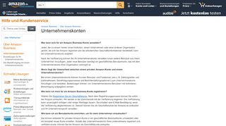 
                            5. Amazon.de Hilfe: Unternehmenskonten