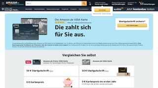 
                            4. Amazon.de VISA Karte