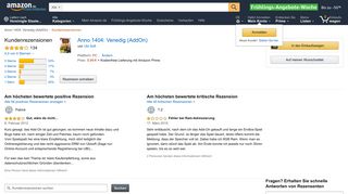 
                            12. Amazon.de:Kundenrezensionen: Anno 1404: Venedig (AddOn)