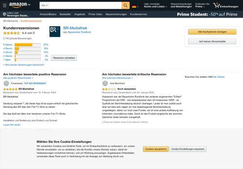 
                            5. Amazon.de:Kundenrezensionen: BR-Mediathek