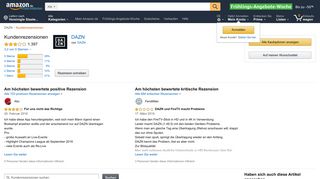 
                            3. Amazon.de:Kundenrezensionen: DAZN