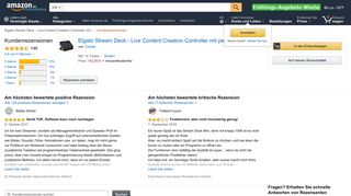 
                            6. Amazon.de:Kundenrezensionen: Elgato Stream Deck - Live Content ...