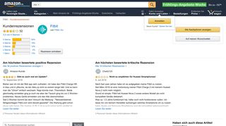 
                            10. Amazon.de:Kundenrezensionen: Fitbit