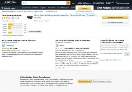 
                            4. Amazon.de:Kundenrezensionen: Heos 3 Audio-Streaming ...