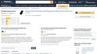 
                            2. Amazon.de:Kundenrezensionen: LogiLink WL0158 Wireless-LAN ...
