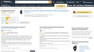 
                            13. Amazon.de:Kundenrezensionen: MyKronoz ZeTime Elite hybride ...