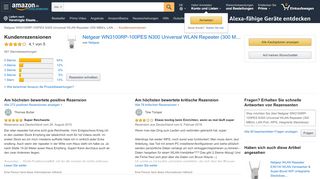 
                            8. Amazon.de:Kundenrezensionen: Netgear WN3100RP-100PES N300 ...