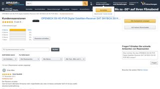 
                            5. Amazon.de:Kundenrezensionen: OPENBOX S9 HD PVR Digital ...