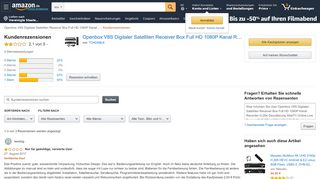 
                            2. Amazon.de:Kundenrezensionen: Openbox V8S Digitaler Satelliten ...