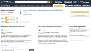 
                            5. Amazon.de:Kundenrezensionen: Parrot Flower Power kabelloser ...