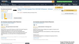 
                            3. Amazon.de:Kundenrezensionen: Philips DTR 3202 Digitaler FULL HD ...