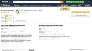 
                            2. Amazon.de:Kundenrezensionen: PVSTAR+ (YouTube Music Player)