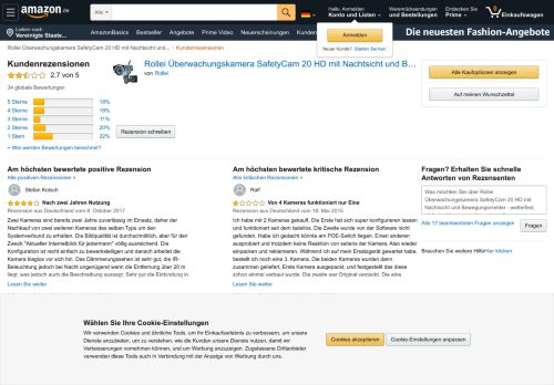 
                            7. Amazon.de:Kundenrezensionen: Rollei Überwachungskamera ...
