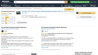 
                            12. Amazon.de:Kundenrezensionen: TomTom Via 135 M Europe Traffic ...