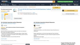 
                            4. Amazon.de:Kundenrezensionen: TP-Link Kasa Smart WLAN ...