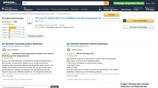 
                            10. Amazon.de:Kundenrezensionen: TP-Link TL-WA901ND V5.0 450MBit ...