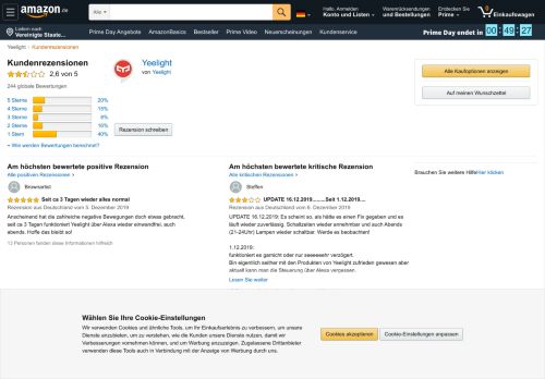 
                            5. Amazon.de:Kundenrezensionen: Yeelight