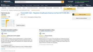 
                            8. Amazon.es:Opiniones de clientes: D-Link DAP-1320 - Repetidor ...