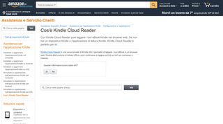 
                            3. Amazon.it Aiuto: Accedere a Kindle Cloud Reader