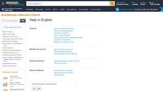 
                            13. Amazon.it Aiuto: Help in English