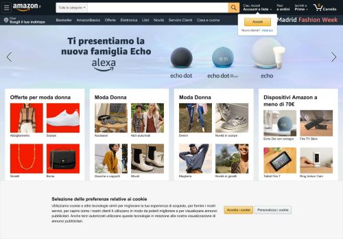 
                            3. Amazon.it: area personale login