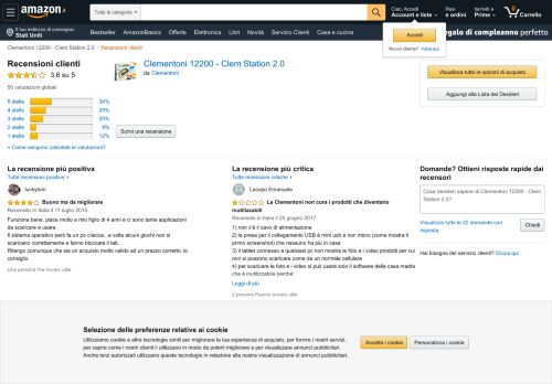 
                            10. Amazon.it:Recensioni clienti: Clementoni 12200 - Clem Station 2.0