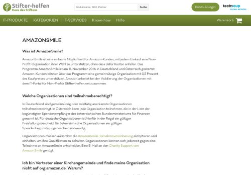 
                            4. AmazonSmile | Stifter-helfen.de - IT für Non-Profits