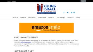 
                            13. AmazonSmile - Young Israel of Century City