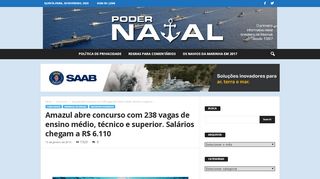 
                            8. Amazul abre concurso com 238 vagas de ensino médio, técnico e ...