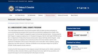 
                            12. Ambassador's Small Grants Program | U.S. Embassy & Consulate in ...