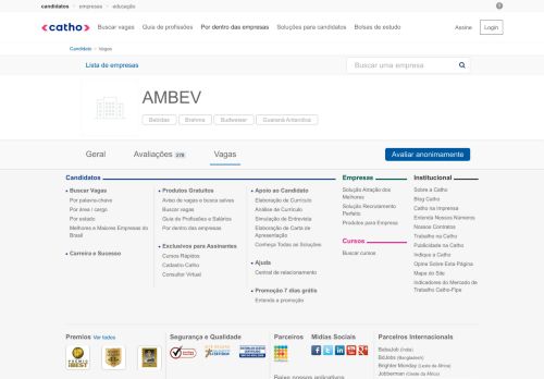 
                            11. AMBEV vagas de emprego e vagas | Catho