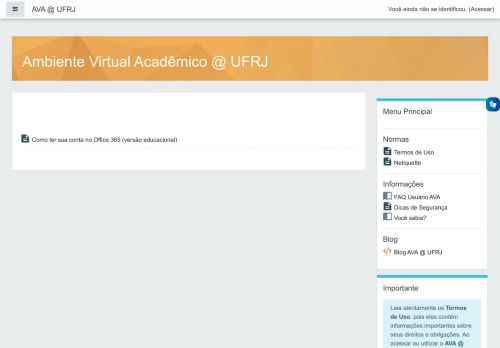 
                            1. Ambiente Virtual de Aprendizagem @ UFRJ