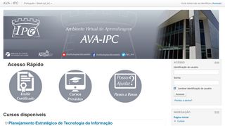 
                            12. AMBIENTE VIRTUAL DE APRENDIZAGEM - AVA - IPC - TCE-CE